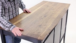 Wood Finishing HowTo HandRubbed Tung Oil Varnish on Walnut [upl. by Adnohsed192]