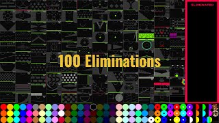 100 Eliminations Marble Race in Algodoo [upl. by Yenwat]