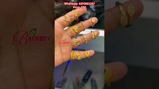 24krtgold plated jwellery finger ring collection whatsapp 6295861067 priyankakarmakar1113 shorts [upl. by Garnet]