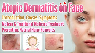 Atopic dermatitis on face causes symptoms treatment prevention home remedy  Eczema on face [upl. by Sturges]