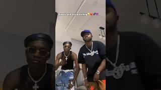 WIZKID AND DAVDIO chilling 😂😂😂😂❤️🦅😈 wizkid davido starboy 30bg wizkidfc fyp afrobeat [upl. by Giulia]