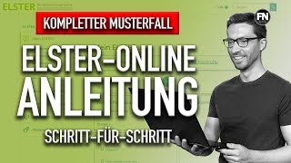 VORLAGE Elster Online Steuererklärung selber machen  Mein Elster Steuererklärung ausfüllen [upl. by Kassia]