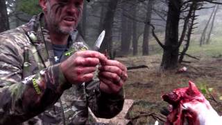 Graphic Video of Rage Hypodermic P Destruction of Elk Bone [upl. by Goldberg]