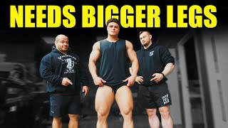 Can We Build His Legs Enough For A Pro Card Quad Emphasis Training Program [upl. by Weidner]