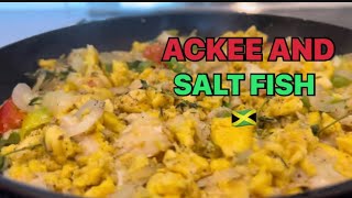 How To Cook Ackee amp Salt Fish Jamaican Recipe  Sunday Breakfast 🇯🇲 [upl. by Berlauda]