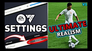 How To Make EAFC 24 REALISTIC  FC 24 Ultimate Realism Sliders Settings 4K Gameplay [upl. by Torrance769]