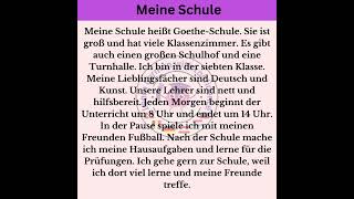 Goethe Zertifikat A1 A2 und B1 Hören und Schreiben Prüfungsthema 2024 ll goethezertifikat [upl. by Llerrit]