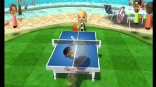 Wii Sport Resort Table Tennis Ouchh [upl. by Innob]