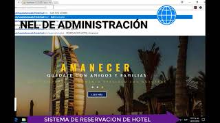 sistema para reserva de hotel desarrollado con PHP y MySQL [upl. by Kiah]