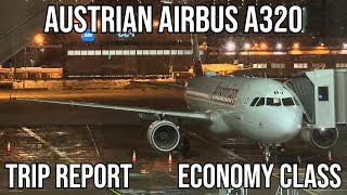 TRIP REPORT Austrian Airbus A320 ECONOMY Stockholm ARN  Vienna VIE [upl. by Premer]