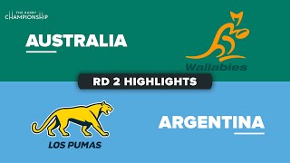 The Rugby Championship 2023  Australia v Argentina  Rd 2 Highlights [upl. by Grae982]