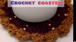 crochet coaster easy to make subscribe oursweet60s [upl. by Alderson]