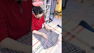 How to Fold Clothes 17 fashion foldinghacks clothfolding clothfold lifehacks [upl. by Amikan735]