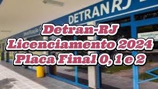 Detran RJ Licenciamento 2024 Final 01 e 2 [upl. by Dorraj451]