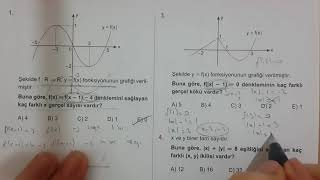 Karekök YKSLYS FONKSİYONLAR Test5 Matematik Anlatımlı Çözümleri [upl. by Ayikat]