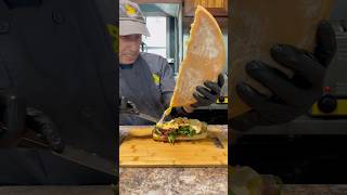 Raclette sandwich at Plant Street Market in Florida🧀 food foodvlog travelvlog eating foodies [upl. by Ahsehat]