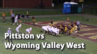 Pittston vs Wyoming Valley West Football September 8 2023 [upl. by Valda]