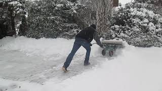 Selbstgebautes Schneeschild für Sackkarre [upl. by Aleekat]