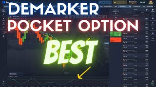 Pocket Option Moving Averages with Demarker [upl. by Deina131]