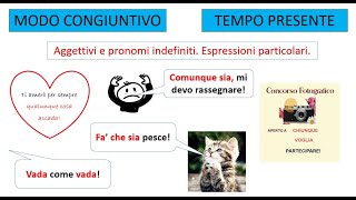 Italiano per stranieri Lezione 125 QUANDO USARE IL CONGIUNTIVO AGGETTIVI E PRONOMI INDEFINITI [upl. by Siloum]