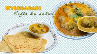 Hyderabadi Kofte ka salan🤤❤️ kofta curry recipe [upl. by Ramunni]