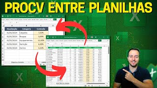 Como Fazer Procv entre Planilhas no Excel  Conectar Integrar Planilhas [upl. by Gerrard]