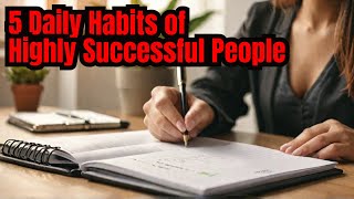 5 Daily Habits of Highly Successful People 😎😎😎😎 [upl. by Trin949]