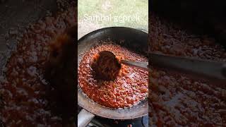 Sambal geprek food cooking [upl. by Snoddy]