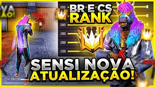 SENSI NOVA TEMPORADA a MELHOR SENSIBILIDADE para SUBIR CAPA no FREE FIRE na NOVA ATUALIZAÇÃO 🔥 [upl. by Lynch]