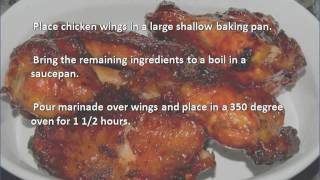 Teriyaki Chicken Wings recipe [upl. by Araldo]