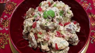 Southwestern Potato Salad Recipe [upl. by Lyrrehs]