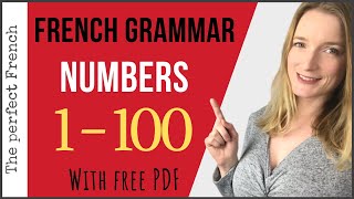 💯 French numbers 1100 with free PDF  French grammar for beginners [upl. by Nohshan]