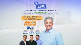 BATE PAPO COM CANDIDATOS Á PREFEITO DE ITAPURANGA 2024  CDL ITAPURANGA  JUNIOR CAMARGO [upl. by Nolita]