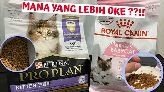 Proplan Kitten VS Royal Canin Mother amp BabyCat [upl. by Yklam]