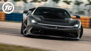 FIRST DRIVE Pininfarina Battista – 24m 1900bhp hyperEV driven on road and track  Top Gear [upl. by Olnek]