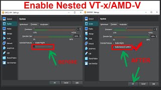 How to enable Nested VTxAMDV on VirtualBox  Enable Nested VTXAMDV Greyed Out [upl. by Annoyt]