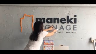 How to Make Signage  3D acrylic letters [upl. by Waal]