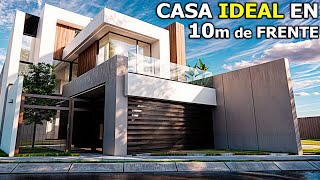 CASA MODERNA en 10m de FRENTE l 4 Habitaciones [upl. by Ardnuhs315]