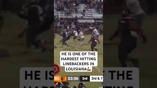 Epic moment Louisiana linebacker obliterates the quarterback [upl. by Orestes]