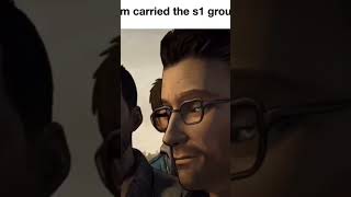 CLEMINTINE CARRIES telltale Clementine Lee walkingdead funny Edited memes Glenn [upl. by Eta]