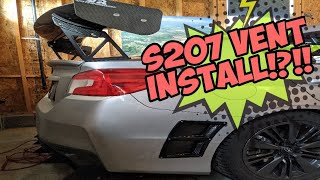 S207 rear vent install 2016 Subaru WRX [upl. by Mellette]