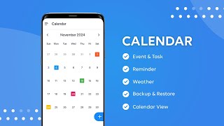 Calendar Planner and Schedule App  Track Your Tasks amp Events  Agenda planner [upl. by Leakim317]