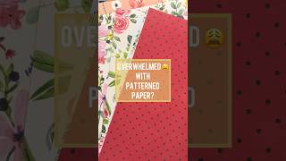 DONT Toss Your Patterned Paper Scraps Try this asmr crafts craftorganization diy [upl. by Ardnassac837]