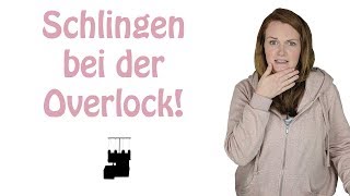 Schlingen bei der Overlocknaht overlocktipps overlockqueen [upl. by Tsui]