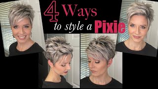 Pixie Hair Tutorials  4 Styles in 1 Video [upl. by Nirej]