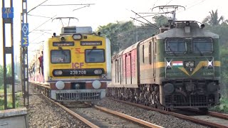 Dangerous Super Aggressive Wag9 Loco Led Garib Rath ExpressBandel Local Train Skip Between Railgate [upl. by Yecniuq]