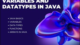 Variables amp Datatypes in Java Computerlecture icseboard Java [upl. by Gretal]