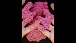 PINK Kinetic Sand sience toys kineticsand sand millionaire views channel play pink [upl. by Myer]