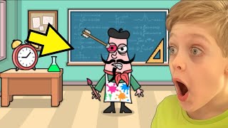 I made my Teacher go BLIND to Get Out of SCHOOL Bash The Teacher Mobile Gameplay [upl. by Ahsiuqel]