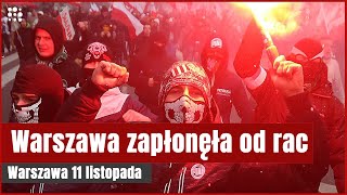 Tysiące rac na Marszu Niepodległości [upl. by Yseulta]